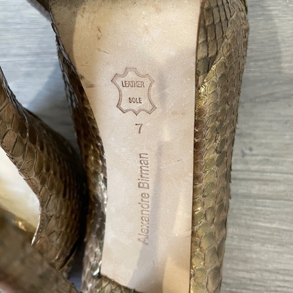 Alexandre Birman Saks Fifth Avenue Tan Pumps - Picture 5 of 9